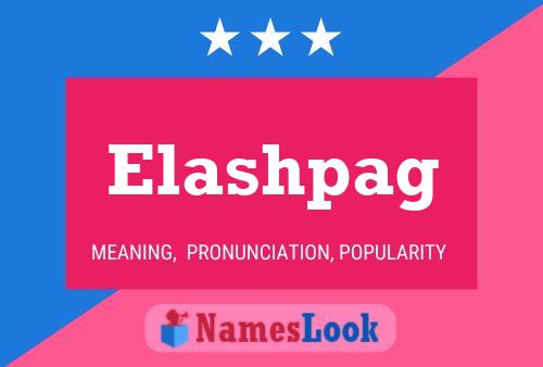 ملصق اسم Elashpag