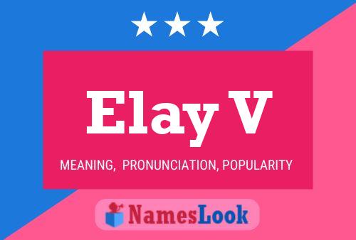 ملصق اسم Elay V