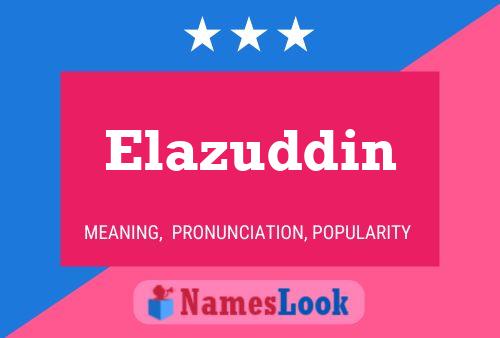 ملصق اسم Elazuddin