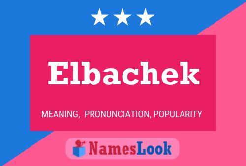 ملصق اسم Elbachek