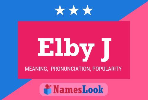 ملصق اسم Elby J