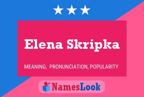 ملصق اسم Elena Skripka