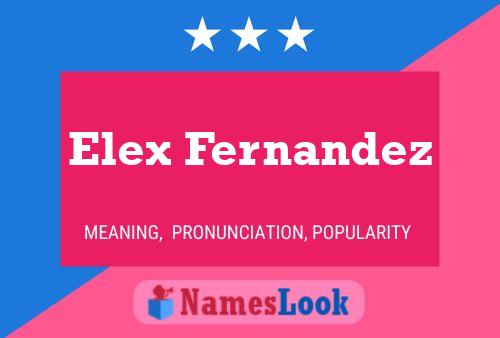 ملصق اسم Elex Fernandez