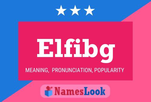 ملصق اسم Elfibg