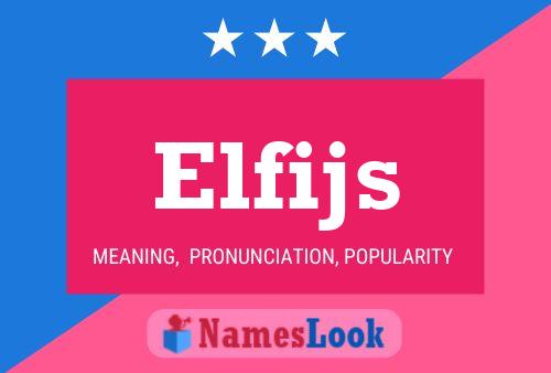 ملصق اسم Elfijs