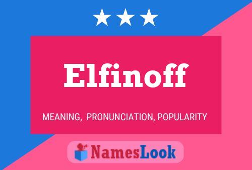 ملصق اسم Elfinoff