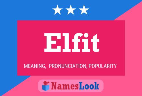 ملصق اسم Elfit