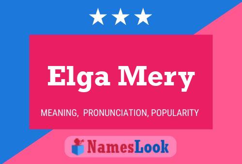 ملصق اسم Elga Mery