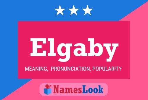 ملصق اسم Elgaby