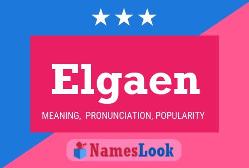 ملصق اسم Elgaen