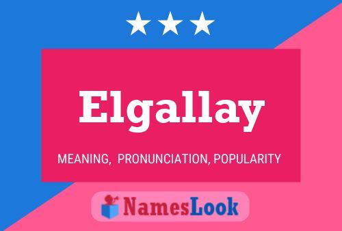 ملصق اسم Elgallay