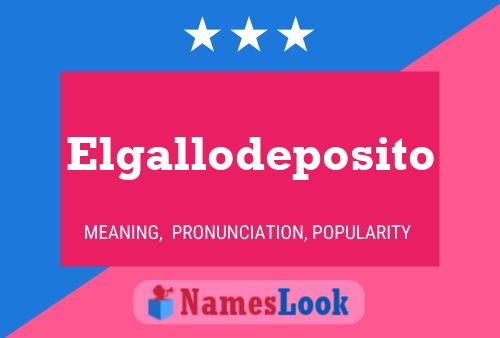 ملصق اسم Elgallodeposito