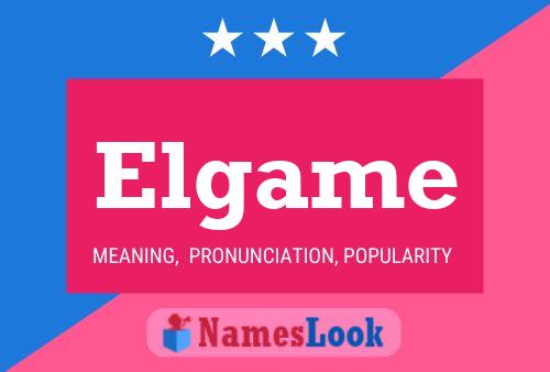 ملصق اسم Elgame