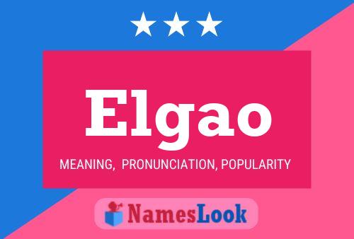 ملصق اسم Elgao