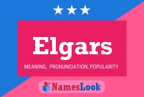 ملصق اسم Elgars