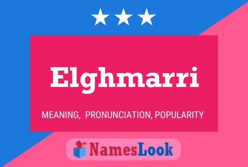 ملصق اسم Elghmarri