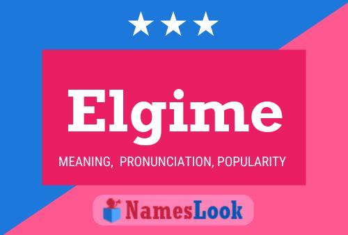 ملصق اسم Elgime