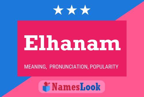 ملصق اسم Elhanam