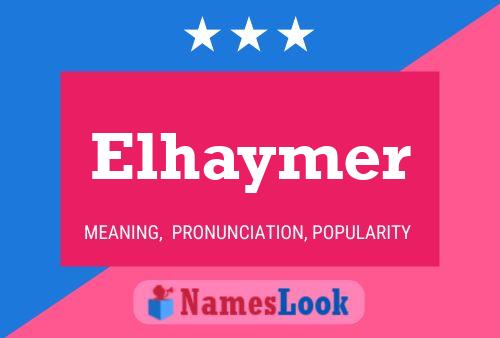 ملصق اسم Elhaymer