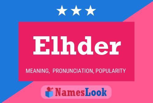 ملصق اسم Elhder