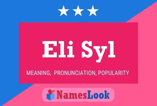 ملصق اسم Eli Syl