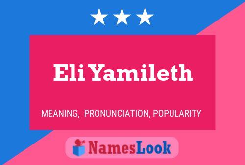 ملصق اسم Eli Yamileth