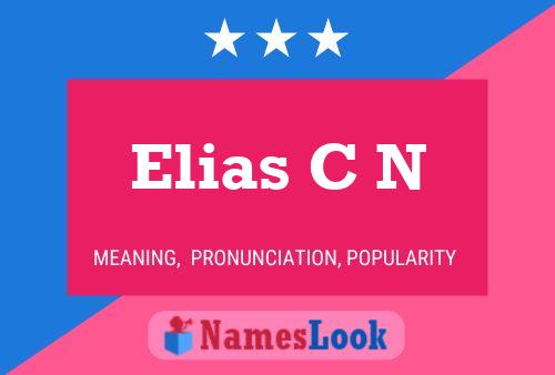 ملصق اسم Elias C N