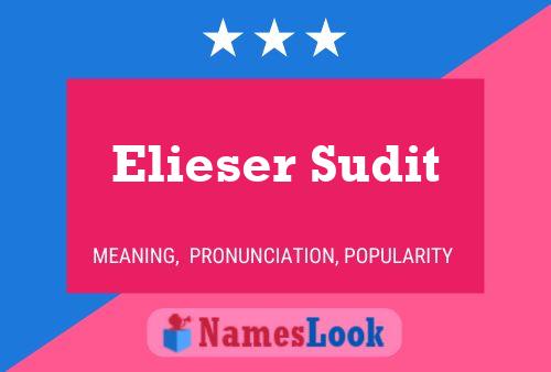 ملصق اسم Elieser Sudit