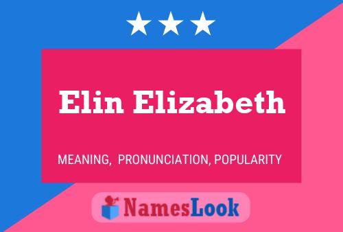 ملصق اسم Elin Elizabeth