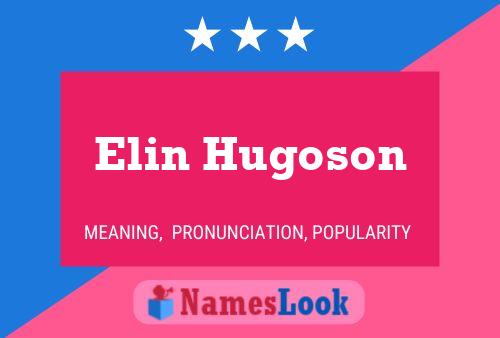 ملصق اسم Elin Hugoson