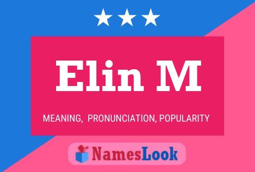 ملصق اسم Elin M