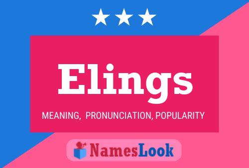 ملصق اسم Elings