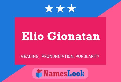 ملصق اسم Elio Gionatan