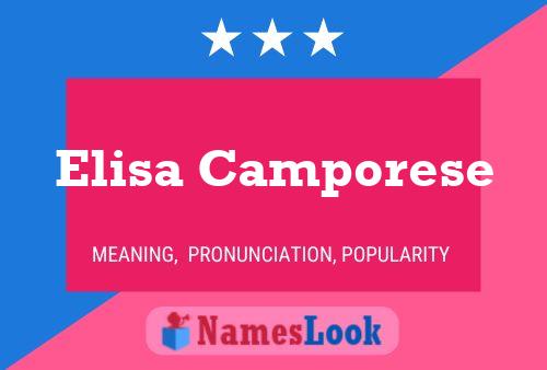 ملصق اسم Elisa Camporese