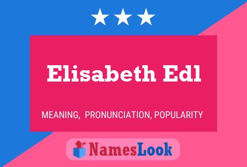 ملصق اسم Elisabeth Edl