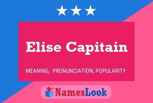 ملصق اسم Elise Capitain