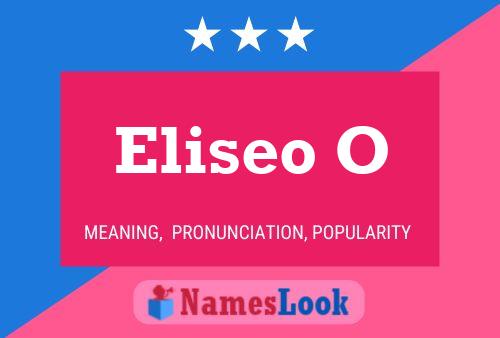 ملصق اسم Eliseo O