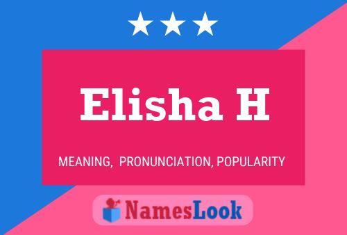 ملصق اسم Elisha H