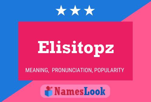 ملصق اسم Elisitopz