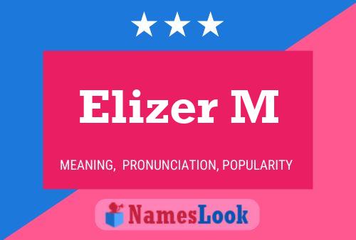 ملصق اسم Elizer M