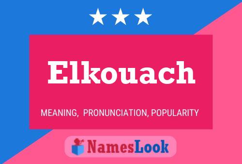 ملصق اسم Elkouach