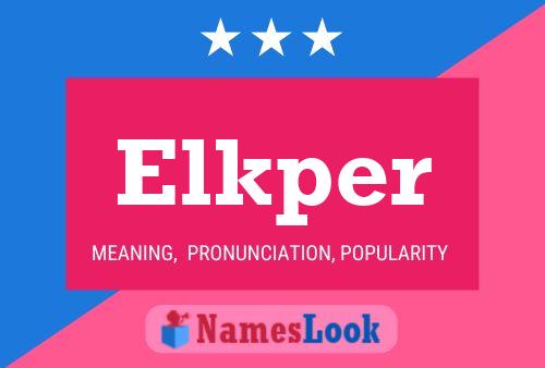 ملصق اسم Elkper