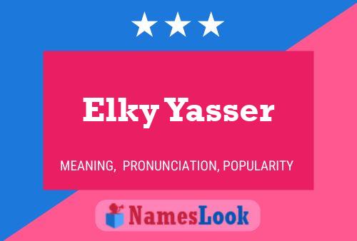 ملصق اسم Elky Yasser