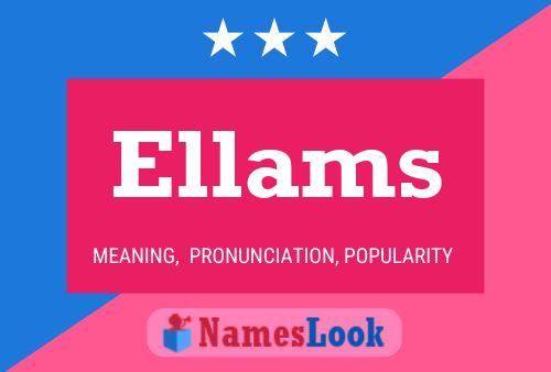 ملصق اسم Ellams