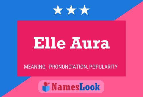 ملصق اسم Elle Aura