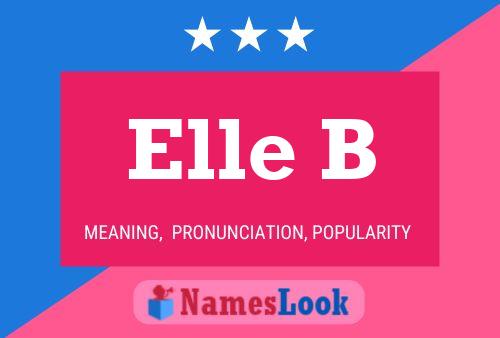 ملصق اسم Elle B