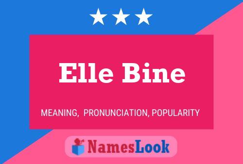 ملصق اسم Elle Bine