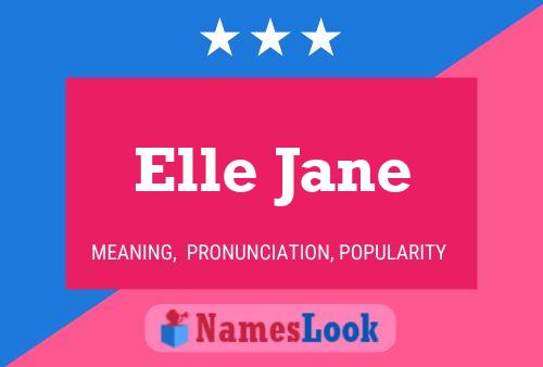 ملصق اسم Elle Jane