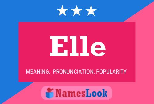 ملصق اسم Elle