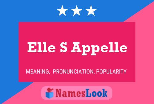 ملصق اسم Elle S Appelle